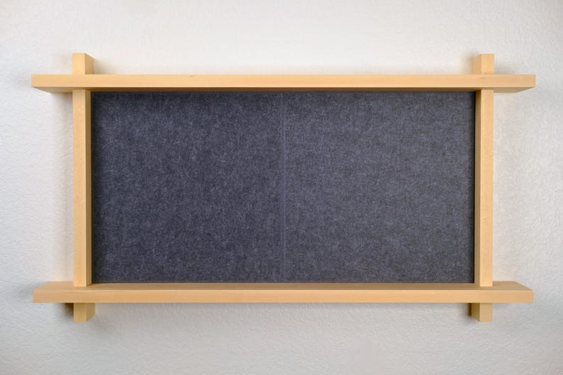 Felt Pin Board Shelf: Home, Office, Bedroom, Living Room, Wall Decor, Art Display image 7