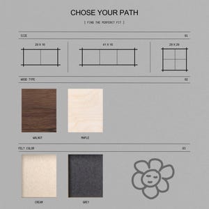 Felt Pin Board Shelf: Home, Office, Bedroom, Living Room, Wall Decor, Art Display image 3