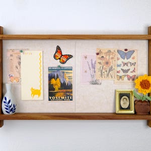 Felt Pin Board Shelf: Home, Office, Bedroom, Living Room, Wall Decor, Art Display image 2