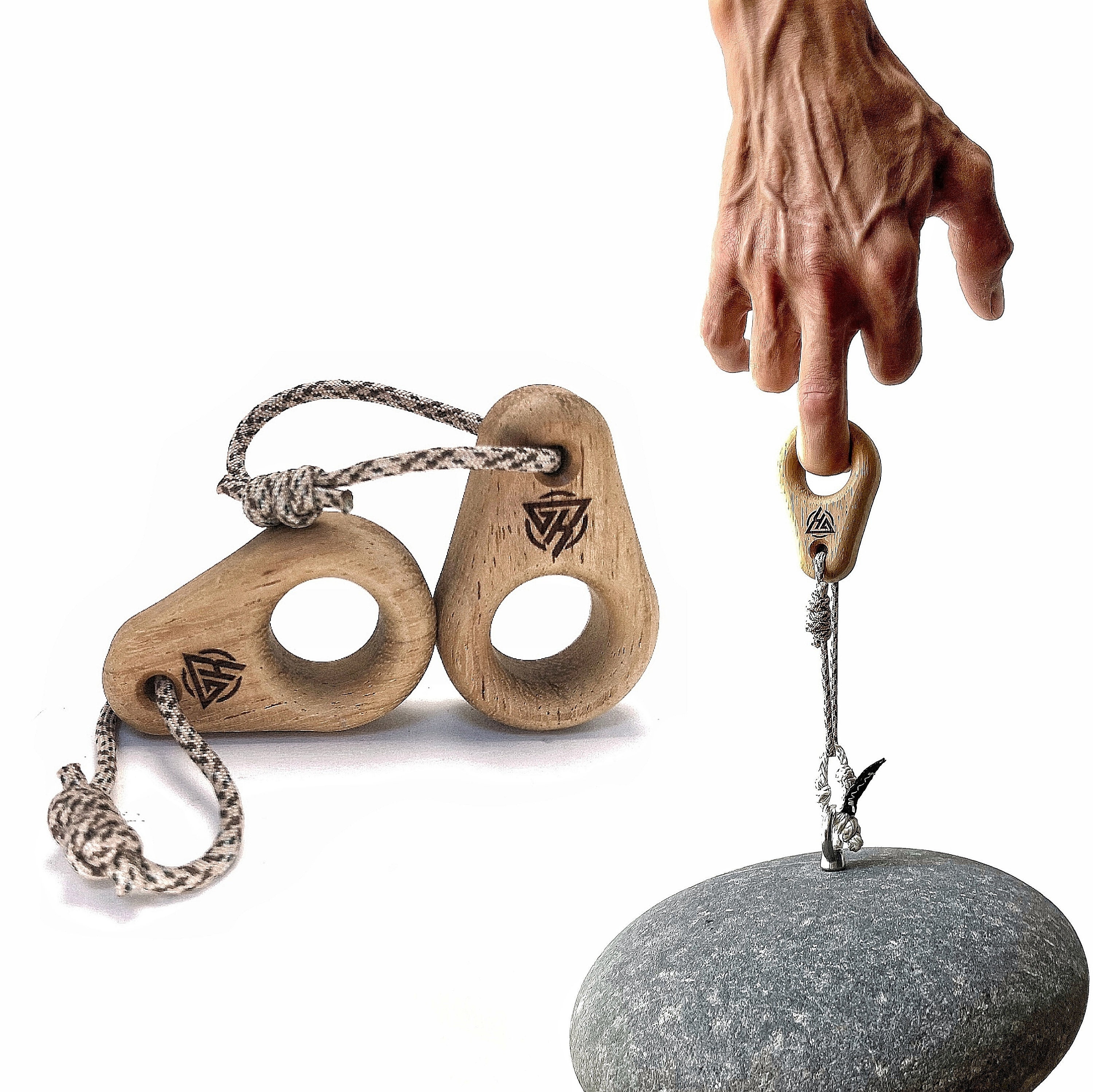 Hangboard In Legno Per Arrampicata – Tavola 50x3x10 Cm, Portatile, Per Migliorare Forza Di Presa, Indoor E Outdoor
