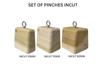 SET 3 piezas / Bloques de entrenamiento con corte / Imprescindible para escalada en roca, entrenamientos, ninja / Equipo para fortalecer los dedos y el agarre
