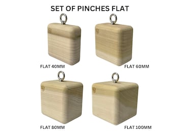 SET 4 piezas / Bloques de entrenamiento planos / Imprescindibles para escalada en roca, entrenamientos, ninja / Equipo para fortalecer los dedos y el agarre