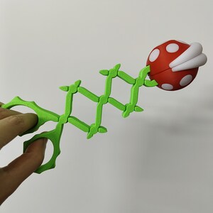 Mario Piranha Plant Extendable Grabber stress relief toys Gift creative and interesting Fidget Articulated Sensory toy 3D printed image 7