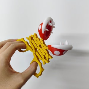 Mario Piranha Plant Extendable Grabber stress relief toys Gift creative and interesting Fidget Articulated Sensory toy 3D printed image 3