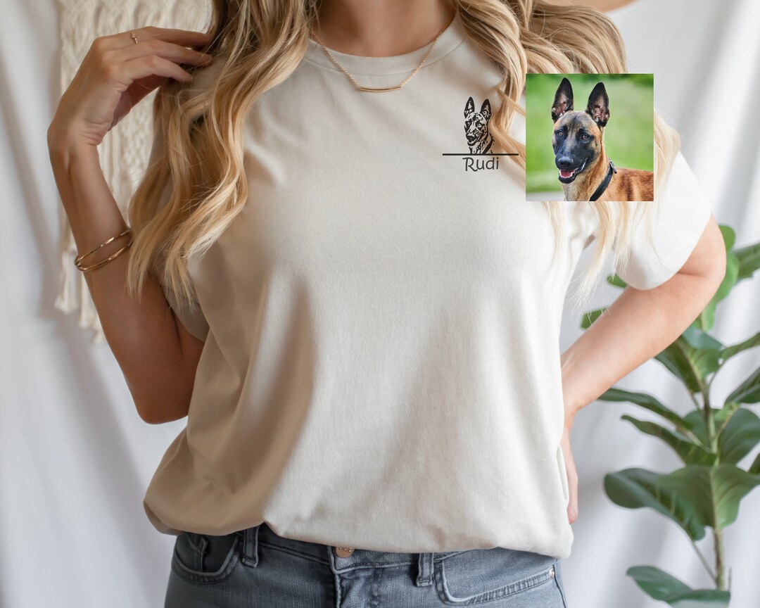 Custom Pet Shirt Pet Photo Name Custom Dog Shirt Personalized Dog Shirt