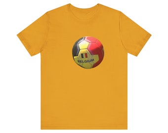 Belgien Euro 2024 Anhänger Kurzarm T-Shirt