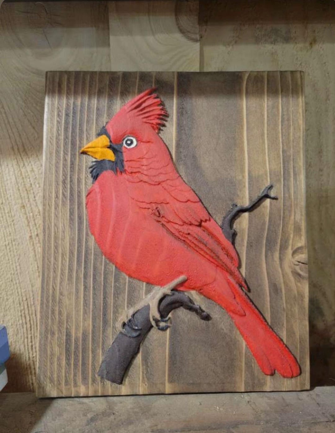 3D Cardinal Relief STL | Grayscale Depth Map | CNC Carving File ...