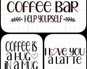 Coffee bar SVG