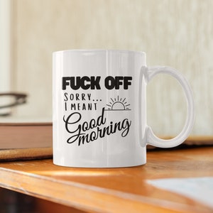 Grappige onbeleefde koffiemok: grapcadeau voor collega