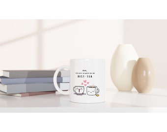 Tazza Da Caffè Con I Narcisi, Regalo, Carta Felice Di Festa Della Mamma