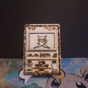 Ancient Mew Pokemon Card Vector SVG  Laser Cutter File for wood