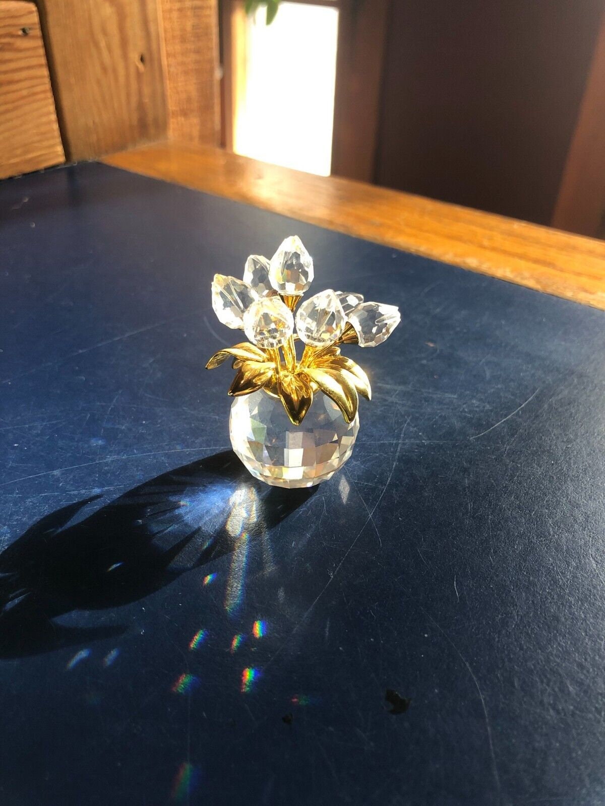 Swarovski Crystal Figure: Gold & Rhodium Tulips Unboxed - Etsy