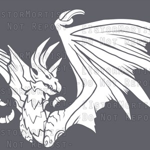 Vampire Dragon Monstie - Car Decal