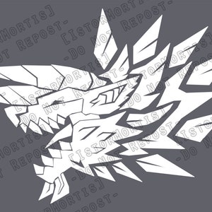 Roaring Thunder Wolf Monstie - Car Decal