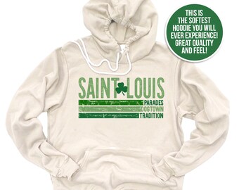 calle. sudadera del día de patricio st. desfile de louis dogtown st. festividades del día de patty celebración local dogtown missouri irlandés sudaderas