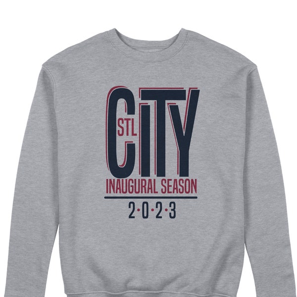 CITY STL soccer sweatshirt city streetwear signature 2023 inaugural season saint louis CITY stl soccer crew neck sweatshirt