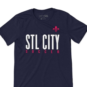 Saint Louis Soccer simple fleur de lis custom soccer shirt stl city  soccer t-shirt custom saint louis soccer tee shirt season simple shirt