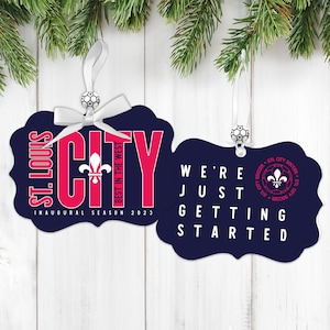 st. louis city inaugural season ornament best in the west custom stl city soccer team ornament soccer gifts we&#39;re just getting started