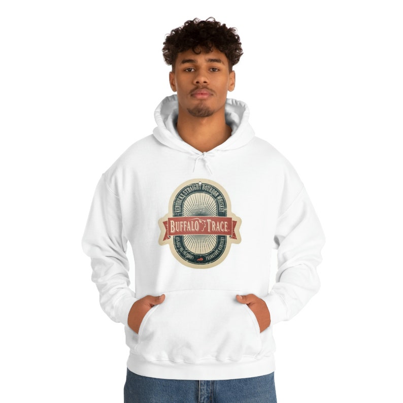 Buffalo Trace Unisex Schwere Mischung Kapuzen-Sweatshirt Bild 1