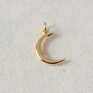 Moon Charm Celestial Moon Pendant Waterproof Resistant Charm for Jewelry Making Gold Celestial Charms for Bracelet, Necklaces, Earrings