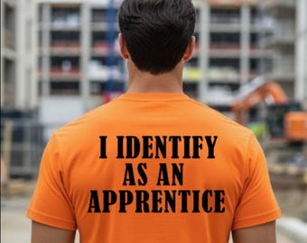 Hi Vis Apprentice Shirt: Funny Patriot Construction Safety Tee