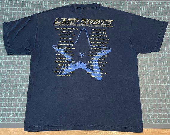Vintage Limp Bizkit Blue Tshirt Size XL - Etsy