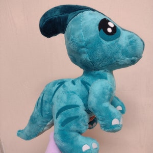 Parasaurolophus Dinosaur Stuffed Animal Plush Toy Handmade