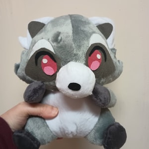 Raccoon Stuffed Animal Plush Toy Handmade
