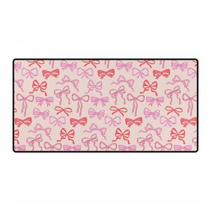Cute Bow Desk Mat for Stylish Workspaces, Office Decor, Gift for Her, Home Office Essentials, Desk Accessories, Personalized Workspace