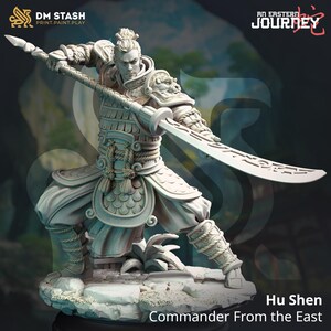 Hu Shen - Comandante del Este - DM Stash, Apuestas sangrientas, Resina, Fantasía, RPG, Juegos de mesa, Modelo de personaje, PNJ, DnD, Juego de rol