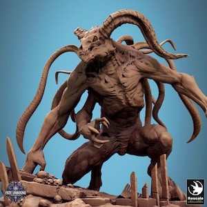 Monstrosity Draethon | Rescale | Fate Unbound | Resin | Fantasy | RPG | Tabletop Games | NPC | DnD | 5e | Miniature