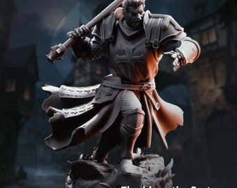 Thaddeus the Fortress - DM Stash -  The Dire End | Highly Detailed | Resin | Paladin of War