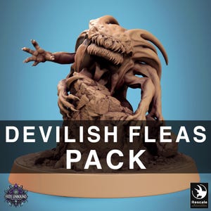 Pack Devilish Fleas | 16 Styles | Rescale | Fate Unbound | Resin | Fantasy | RPG | Tabletop Games | NPC | DnD | 5e | Miniature | Demon