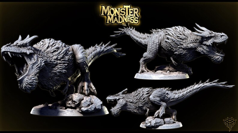 Rex Monster King Rex | (pose 03) | Monster Madness Vol 1 | Kaiju | T-rex | Dinosaur ...