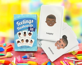 Feelings Flash Cards - Etsy