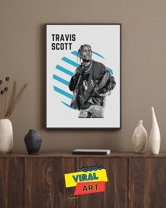 Travis Scott Printable Wall Art, Travis Scott Wall Art Print Digital  Download, Rapper Icon Artist Wall Art, Travis Scott Poster 