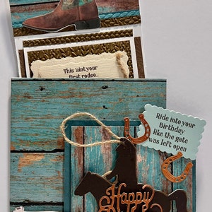 Cowboy Rodeo Birthday Card - Etsy
