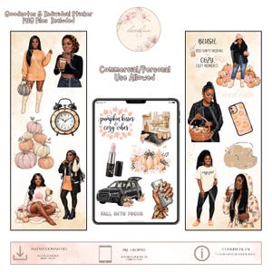 Fall Luxe Digital Stickers | Goodnotes Planner (Digital Download)