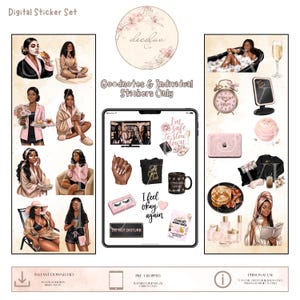 Selfcare Digital Stickers | Emotional Reset, Goodnotes Planner (Digital Download)