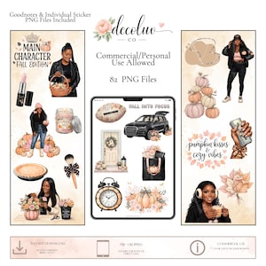 Fall Luxe Digital Stickers | Goodnotes Planner (Digital Download)