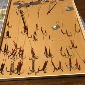 displaying stray fish hooks Fish Hook Display