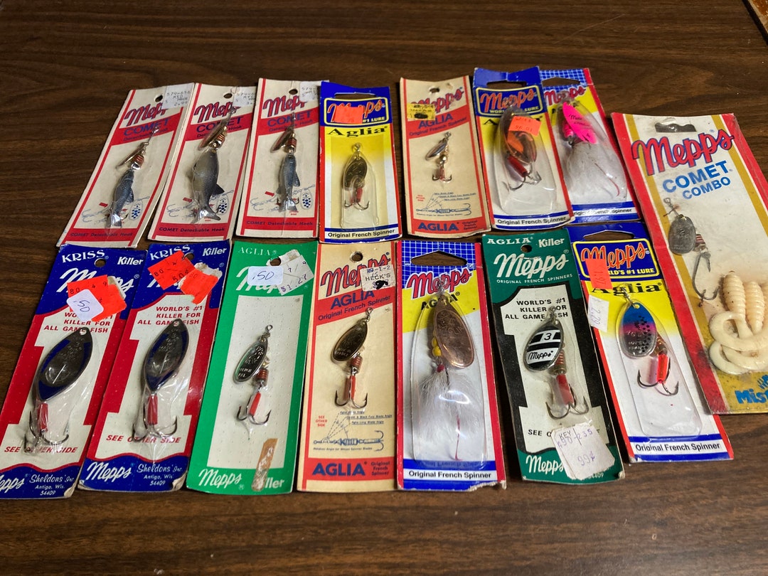 Mepps Fishing Lures. All Vintage Spinners in Original Factory Etsy