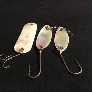 A Beautiful Collection of Three Old Abalone and Mother of Pearl Fishing  Lures. Excellent Color Markings Noted on Each. Great Display Items. - Etsy