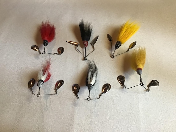 Vintage Fishing Lures. Lot of 6 Old Shannon Twin Spin Casting Baits. Scarse  Tackle for the Avid Collector, a Nice Rare Display, or as Gift - Etsy