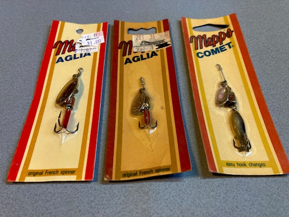 Old Fishing Tackle. Vintage Mepps Spinners in Original Sealed Packs. These  French Spinner Baits Are Set for Display or Collection - Etsy