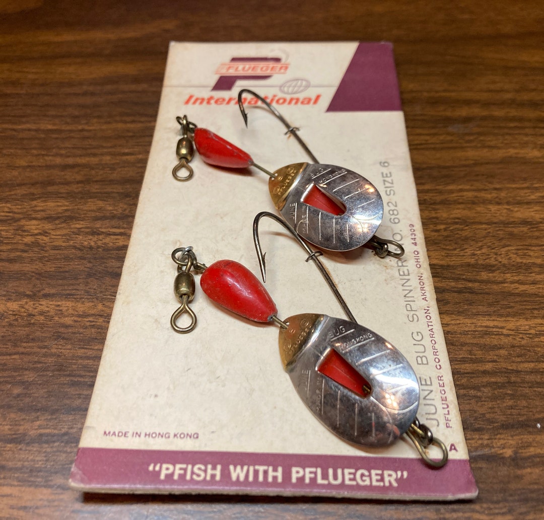 Vintage Pflueger Fishing Lures Original Tackle Dealers Card. Etsy