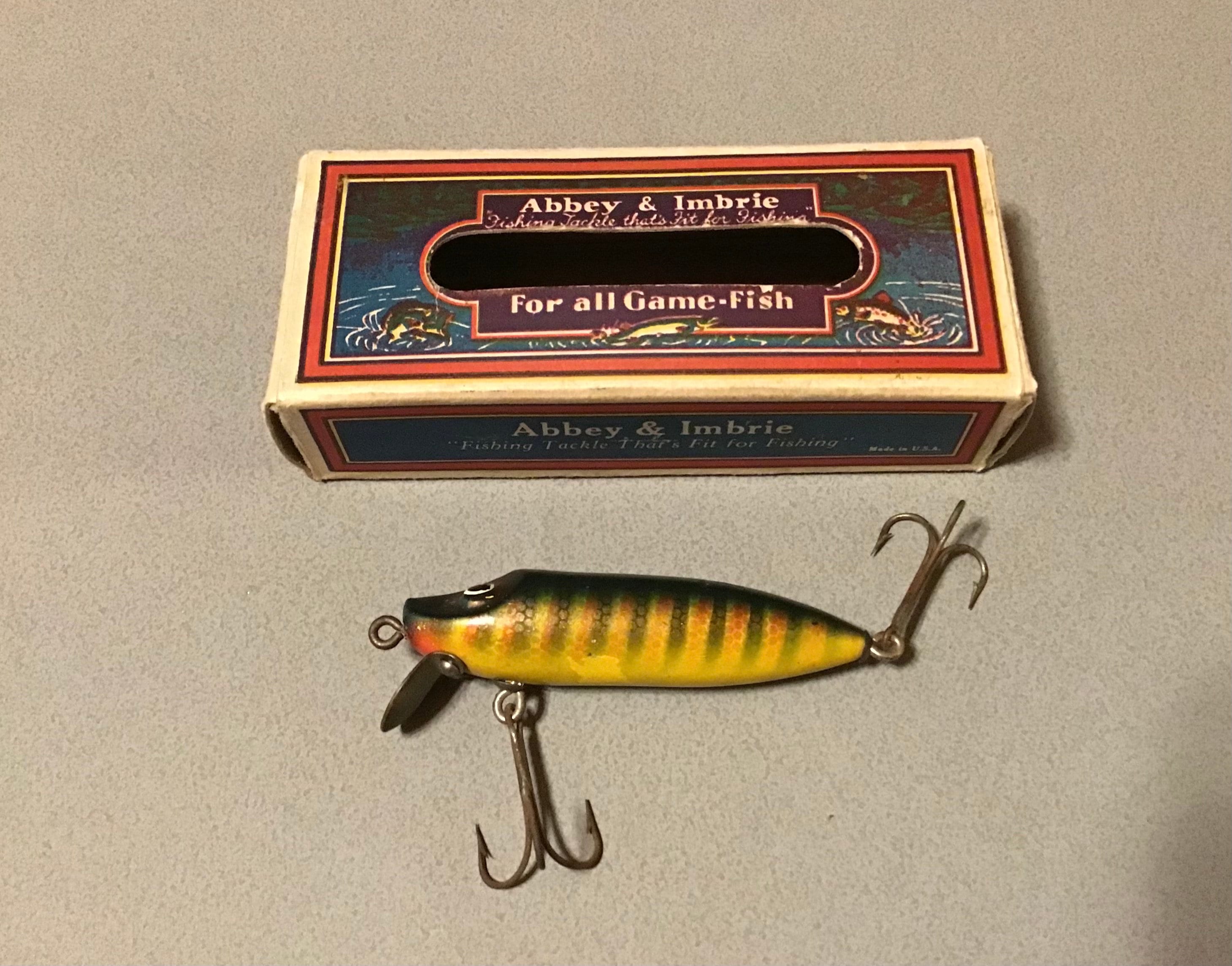 Vintage Cannonball Trolling Weight and Prismatic Treble Hook