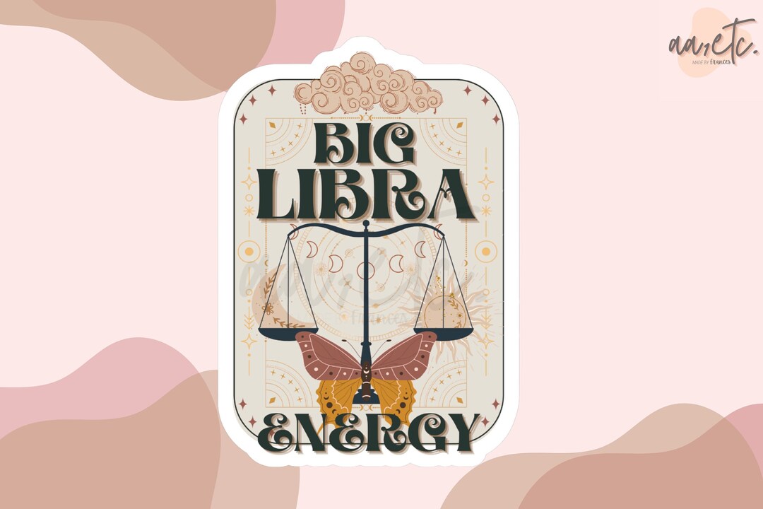 Butterfly Zodiac Sign Sticker Astrology Zodiac Sticker Etsy