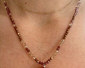 Crystal Mushroom Necklace