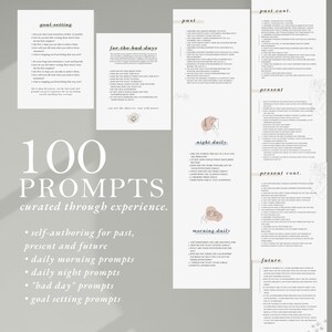 Journal Prompts für kognitive Verhaltenstherapie (+ Self-Authoring/Mental Health)